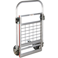 Four Wheel Folding Platform Truck, Aluminum, 750 lbs., 31" L x 23-1/4" W, 39" High Les Fournitures Industrielles Méga