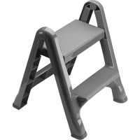Folding Step Stool, 2 Steps, 19-1/2" x 20-1/2" x 22-3/4" High Les Fournitures Industrielles Méga