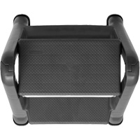 Folding Step Stool, 2 Steps, 19-1/2" x 20-1/2" x 22-3/4" High Les Fournitures Industrielles Méga
