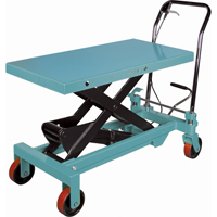 Heavy-Duty Hydraulic Scissor Lift Table, 39-3/8" L x 20-1/8" W, Steel, 1650 lbs. Capacity Les Fournitures Industrielles Méga