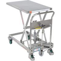 Hydraulic Scissor Lift Table, 31-1/2" L x 19-1/2" W, Stainless Steel, 550 lbs. Capacity Les Fournitures Industrielles Méga
