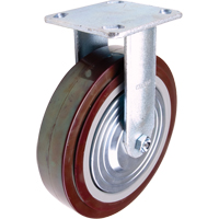 Caster, Rigid, 8" (203.2 mm), Polyurethane, 1000 lbs. (453.6 kg.) Les Fournitures Industrielles Méga