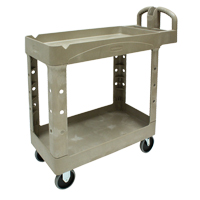 Heavy Duty Utility Cart - 4500-88, 2 Tiers, 17-1/8" x 33-1/4" x 39", 500 lbs. Capacity Les Fournitures Industrielles Méga