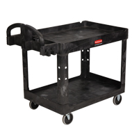 Heavy Duty Utility Cart - 4520-88, 2 Tiers, 25-1/4" x 39" x 44", 500 lbs. Capacity Les Fournitures Industrielles Méga