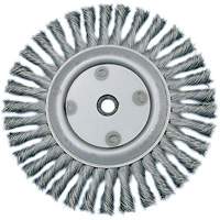 Meule &agrave; fils nou&eacute;s torsad&eacute;s, Dia. 6", Fils 0,02", Arbre 5/8"-1/2, Acier Les Fournitures Industrielles Méga
