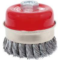 CKB3201T High Performance Knot Banded Cup Brush, 3-1/2" Dia. x 5/8"-11 Arbor Les Fournitures Industrielles Méga