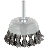 8046 Shaft Mounted Knot Twisted Cup Brush, 1-1/8" Dia. Les Fournitures Industrielles Méga