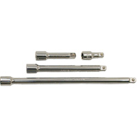 Jeu de barres de rallonges, Prise de 3/8", Fini Chrome, 4 M Les Fournitures Industrielles Méga