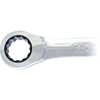 Cl&eacute; mixte &agrave; cliquet &agrave; motif long non r&eacute;versible, 19 mm, Fini Ordinaire Les Fournitures Industrielles Méga