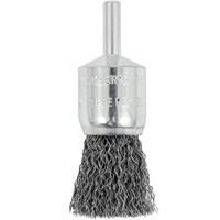 Brosse coupelle sertie mont&eacute;e sur tige, 3/4", Fils 0,012", Tige 1/4" Les Fournitures Industrielles Méga