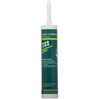 Scellant polyvalent &agrave; base de silicone Dowsil 732, 300 ml, Cartouche, Blanc Les Fournitures Industrielles Méga