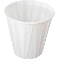 Pleated Cup, Paper, 5 oz., White Les Fournitures Industrielles Méga