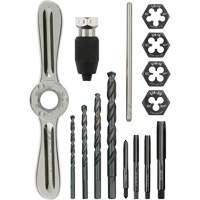 Tap and Die Set with Hex-Lok 2-in-1 Handle, 15 Pieces Les Fournitures Industrielles Méga
