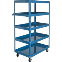 Shelf Carts , 5 Tiers, 18" W x 61" H x 30" D, 900 lbs. Capacity Les Fournitures Industrielles Méga