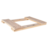 Cadre de socle roulant en bois dur, Roues en Non compris, Capacit&eacute; de 900 lb, 18" la x 24" p x 1,5" h Les Fournitures Industrielles Méga