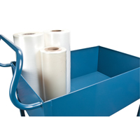 Chariots de service &agrave; bordure profonde, 2 Tiers, 24" la x 47" h x 36" p, Capacit&eacute; 1200 lb Les Fournitures Industrielles Méga