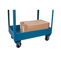 Chariots de service &agrave; bordure profonde, 2 Tiers, 24" la x 47" h x 36" p, Capacit&eacute; 1200 lb Les Fournitures Industrielles Méga