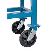 Chariots &agrave; plateforme sur&eacute;lev&eacute;e, 60" lo x 30" la x Capacit&eacute; 2000 lb, Roues en Nylon Les Fournitures Industrielles Méga