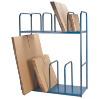 Support &agrave; deux niveaux pour boîtes de carton Les Fournitures Industrielles Méga