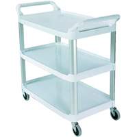 Open-Sided Shelf Cart, 3 Tiers, 40" x 37" x 20", 300 lbs. Capacity Les Fournitures Industrielles Méga