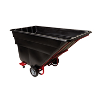 Tilt Truck, Polyethylene, 1-1/2 cu. yd., 1200 lbs. Load Capacity Les Fournitures Industrielles Méga