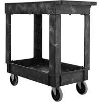 Flat Handle Utility Cart, 2 Tiers, 34" x 31-1/4" x 16", 500 lbs. Capacity Les Fournitures Industrielles Méga