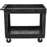 Flat Handle Utility Cart, 2 Tiers, 40" x 32-1/4" x 24", 500 lbs. Capacity Les Fournitures Industrielles Méga