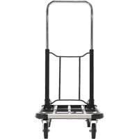 Chariot &agrave; plateforme repliable, Acier inoxydable, 300 lb, 28" lo x 16" la, Hauteur 33-1/2" Les Fournitures Industrielles Méga