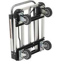 Chariot &agrave; plateforme repliable, Acier inoxydable, 300 lb, 28" lo x 16" la, Hauteur 33-1/2" Les Fournitures Industrielles Méga