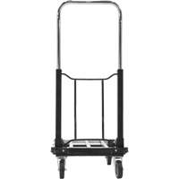 Chariot &agrave; plateforme repliable, Acier inoxydable, 300 lb, 28" lo x 16" la, Hauteur 33-1/2" Les Fournitures Industrielles Méga