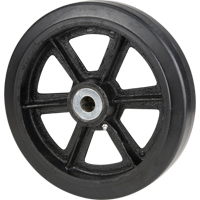Roulettes en caoutchouc moul&eacute;, 6" (152,4 mm) dia. x 2" (50,8 mm) la, Capacit&eacute; de 500 lb (226,796 kg) Les Fournitures Industrielles Méga