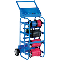 Portable Wire Reel Caddy, Steel, 11 Rod, 19-1/2" W x 43-1/4" H x 17-1/2" D, 150 lbs. Capacity Les Fournitures Industrielles Méga