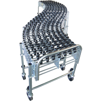 Expandable/Flexible Conveyors, 18" W x 24' 8" L, 226 lbs. per lin. ft. Capacity Les Fournitures Industrielles Méga