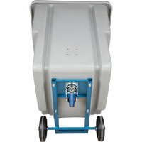 Chariot basculeur en acier, Poly&eacute;thyl&egrave;ne, 0,625 vg³, Capacit&eacute; de charge de 500 lb Les Fournitures Industrielles Méga