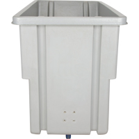 Chariot basculeur en acier, Poly&eacute;thyl&egrave;ne, 0,625 vg³, Capacit&eacute; de charge de 500 lb Les Fournitures Industrielles Méga