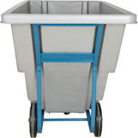 Tilt Truck, Polyethylene, 0.625 cu. yd., 850 lbs. Load Capacity Les Fournitures Industrielles Méga