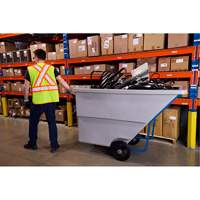 Tilt Truck, Polyethylene, 1.1 cu. yd., 1250 lbs. Load Capacity Les Fournitures Industrielles Méga
