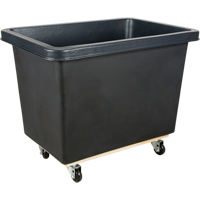 Tapered Wall Box Truck, Polyethylene, 37" L x 26" W x 30" H, 9 cu. ft. Volume, 500 lbs. Capacity Les Fournitures Industrielles Méga