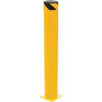 Butoir de s&eacute;curit&eacute;, Acier, 48" h x 6,5" la, Jaune Les Fournitures Industrielles Méga