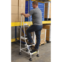 &eacute;chelles Stop-Step, 3 marches, Largeur de la marche 16", Hauteur de la plateforme 28-11/16", Acier Les Fournitures Industrielles Méga