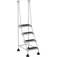 &eacute;chelles Stop-Step, 4 marches, Largeur de la marche 16", Hauteur de la plateforme 38-3/16", Acier Les Fournitures Industrielles Méga