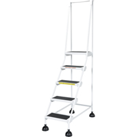 &eacute;chelles Stop-Step pour travaux l&eacute;gers, 5 marches, Largeur de la marche 16", Hauteur de la plateforme 47-11/16", Acier Les Fournitures Industrielles Méga