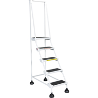 &eacute;chelles Stop-Step pour travaux l&eacute;gers, 5 marches, Largeur de la marche 16", Hauteur de la plateforme 47-11/16", Acier Les Fournitures Industrielles Méga