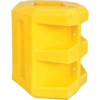 Protecteur de colonne courte, Ouverture int&eacute;rieure 12" x 12", 24" lo x 24" la x 24" h, Jaune Les Fournitures Industrielles Méga