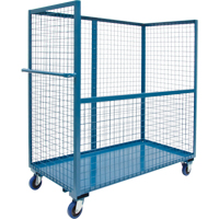 Chariot grillag&eacute; pour transport , Acier, 24" x 55" x 36", Capacit&eacute; 1200 lb Les Fournitures Industrielles Méga