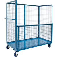 Chariot grillag&eacute; pour transport , Acier, 24" x 55" x 36", Capacit&eacute; 1200 lb Les Fournitures Industrielles Méga