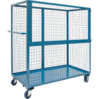 Chariot grillag&eacute; pour transport , Acier, 24" x 55" x 36", Capacit&eacute; 1200 lb Les Fournitures Industrielles Méga
