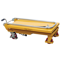 Hydraulic Scissor Lift Table, 17.75" L x 27.5" W/27-1/2" L x 17-3/4" W, Steel, 330 lbs. Capacity Les Fournitures Industrielles Méga
