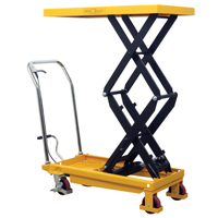 Hydraulic Scissor Lift Table, 19.5" L x 35.5" W/35-1/2" L x 19-1/2" W, Steel, 770 lbs. Capacity Les Fournitures Industrielles Méga