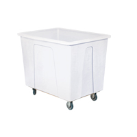 Box Truck, White Polyethylene, 46" L x 34" W x 40" H, 25 cu. Ft. Volume, 600 lbs. Capacity Les Fournitures Industrielles Méga
